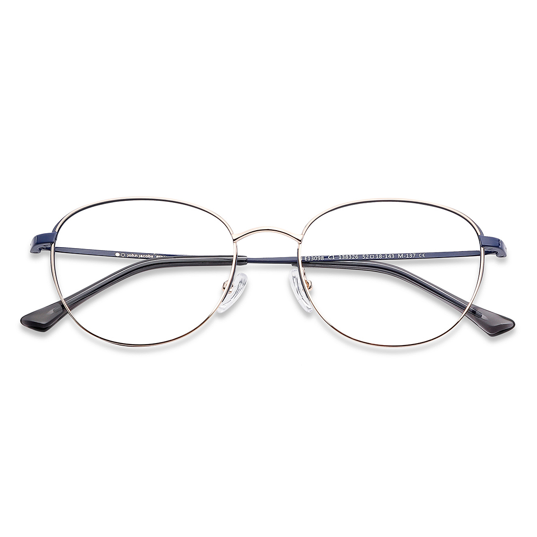 John Jacobs Online Gold Full Rim Round left side