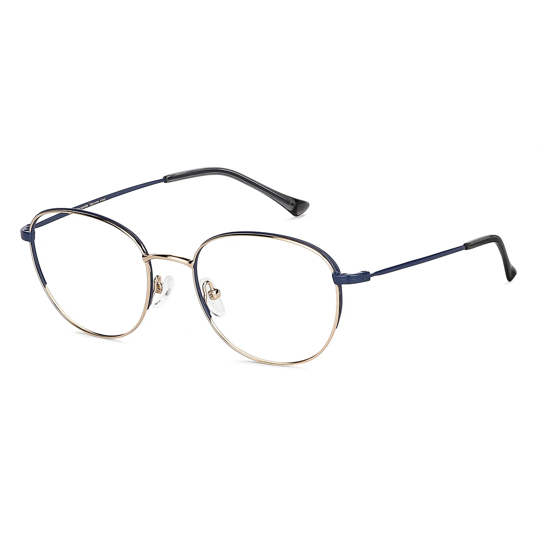 John Jacobs Online Gold Full Rim Round left side