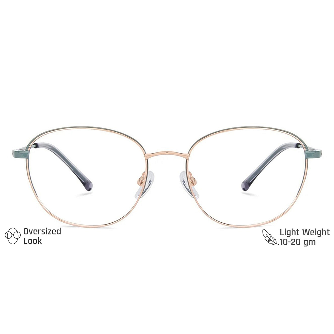 John Jacobs Online Gold Full Rim Cat Eye left side