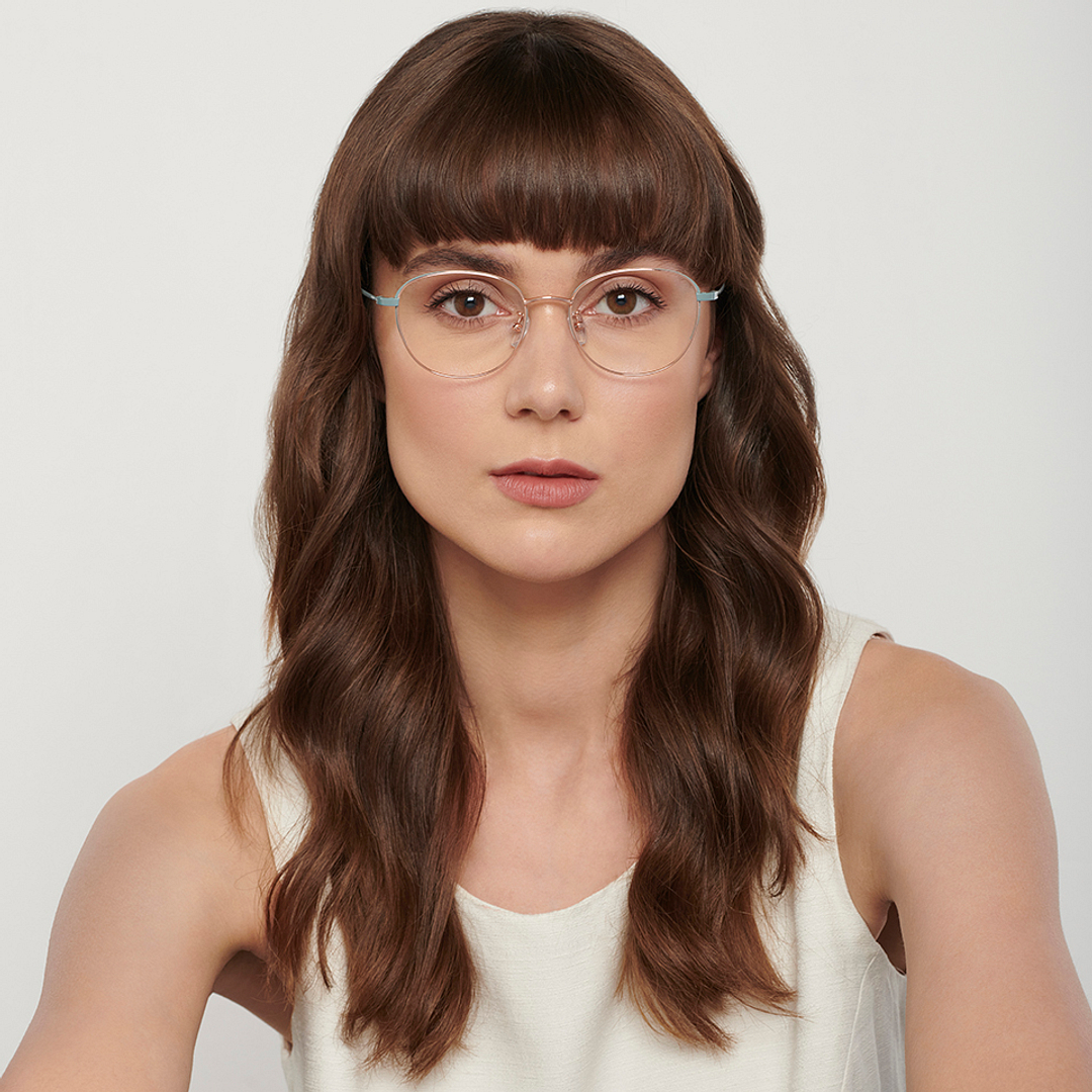 John Jacobs Online Rose Gold Full Rim Round left side