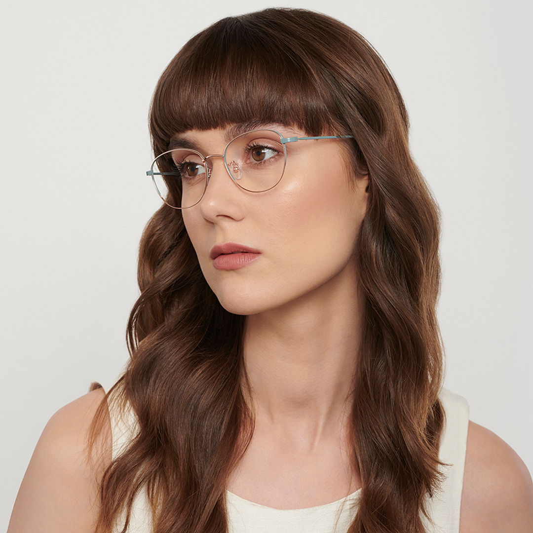 John Jacobs Online Rose Gold Full Rim Round right side