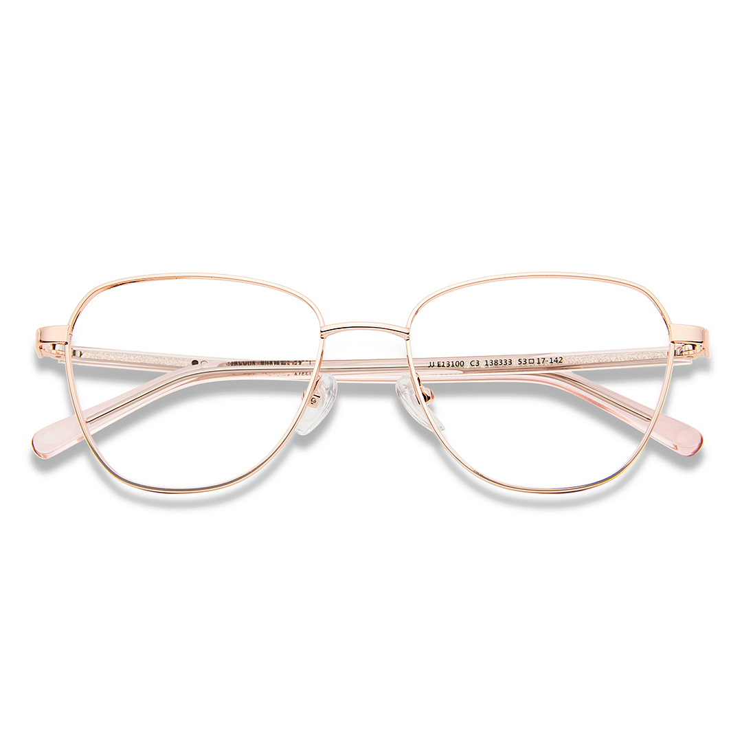 John Jacobs Online Rose Gold Full Rim Square left side