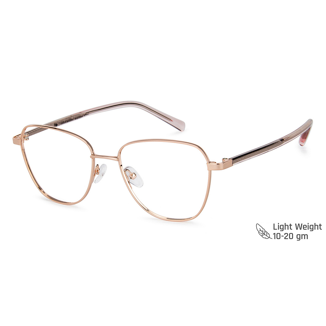 John Jacobs Online Rose Gold Full Rim Square right side