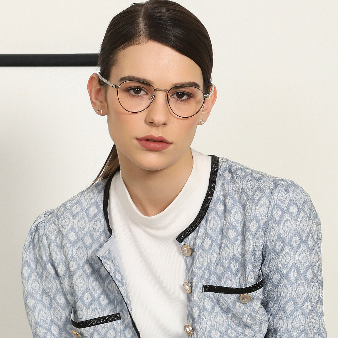 John Jacobs Online Gunmetal Full Rim Round right side