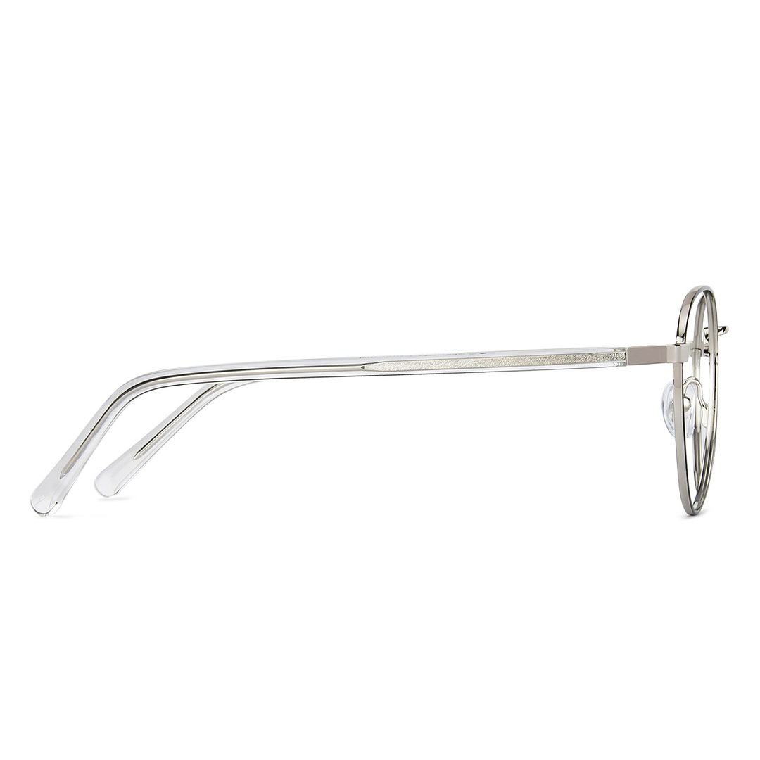 John Jacobs Online Gunmetal Full Rim Round left side