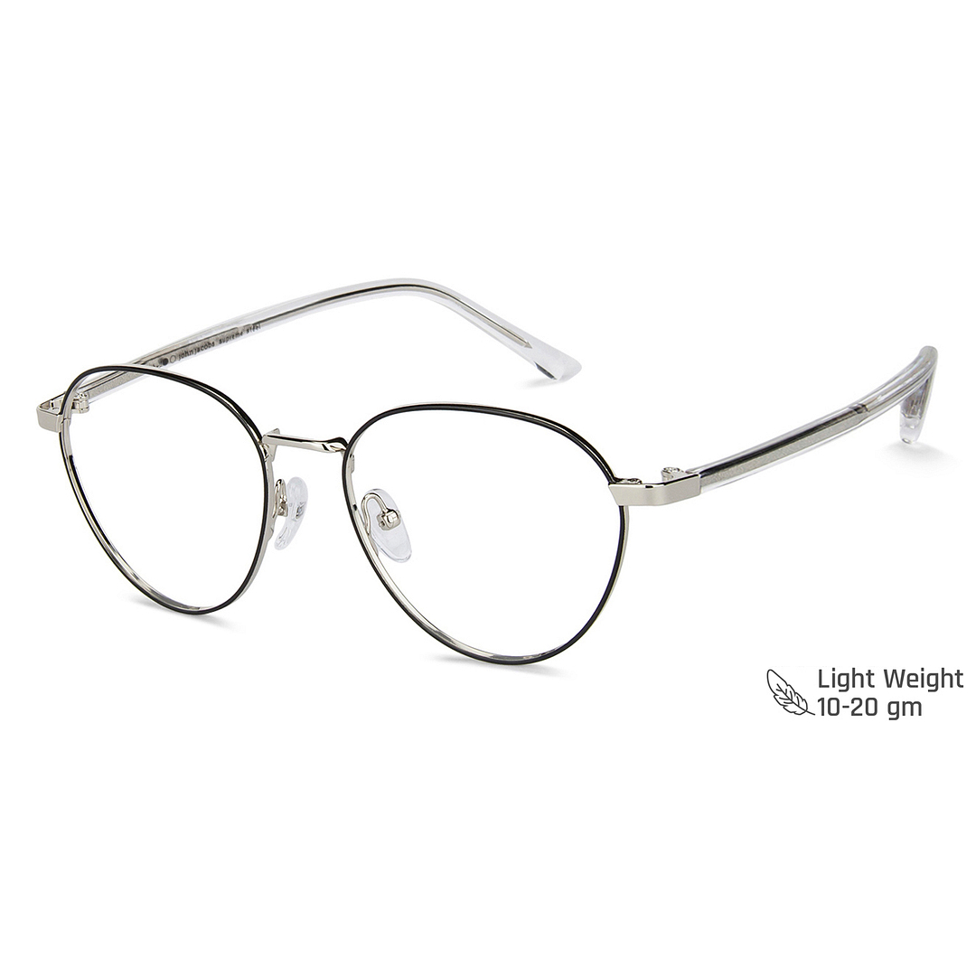 John Jacobs Online Gunmetal Full Rim Round right side