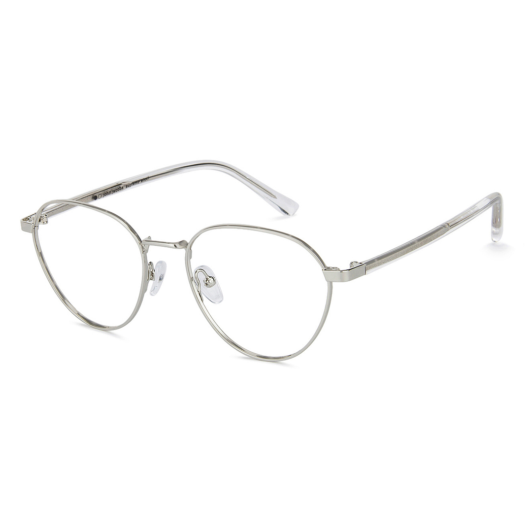 John Jacobs Online Silver Full Rim Aviator right side