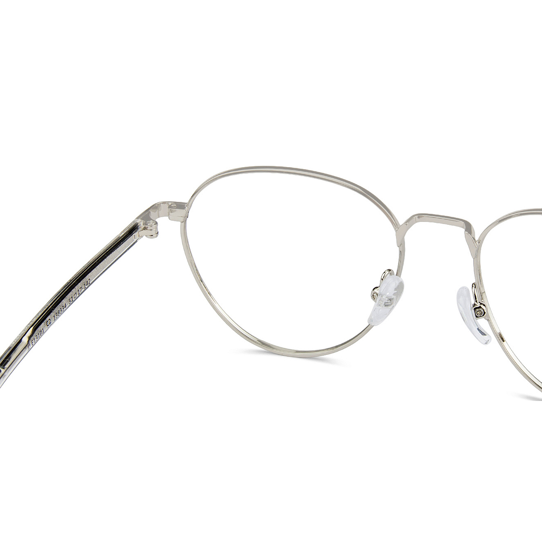 John Jacobs Online Silver Full Rim Aviator right side