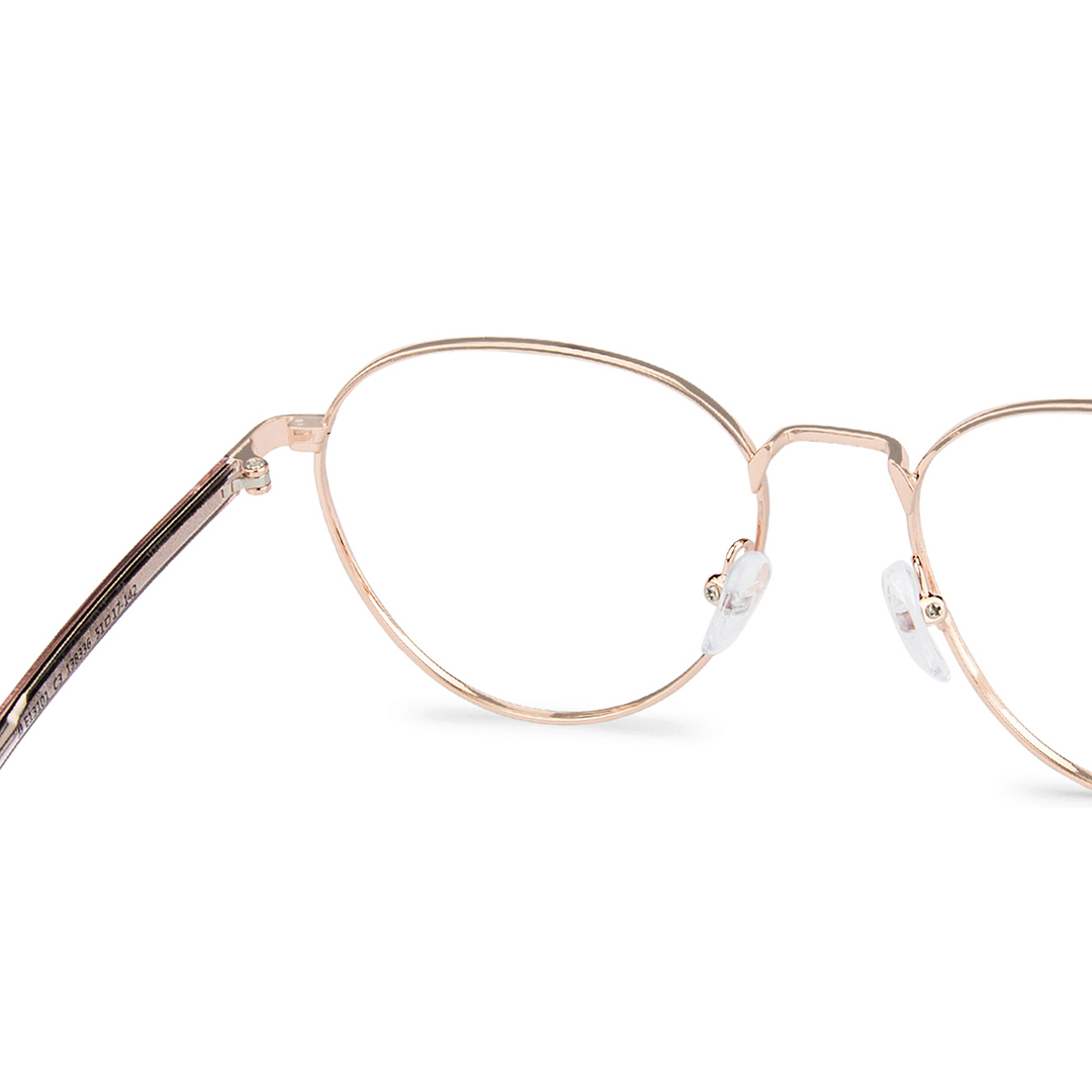 John Jacobs Online Gold Full Rim Round right side