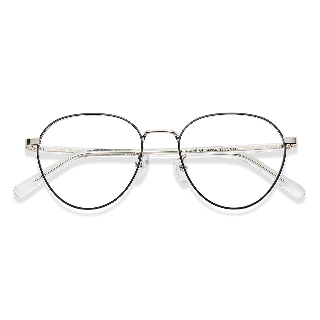John Jacobs Online Silver Full Rim Round left side