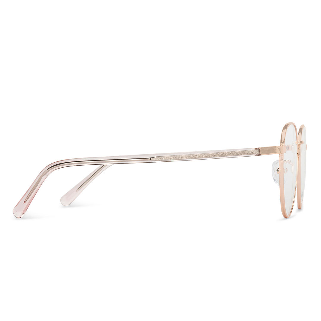 John Jacobs Online Rose Gold Full Rim Cat Eye left side