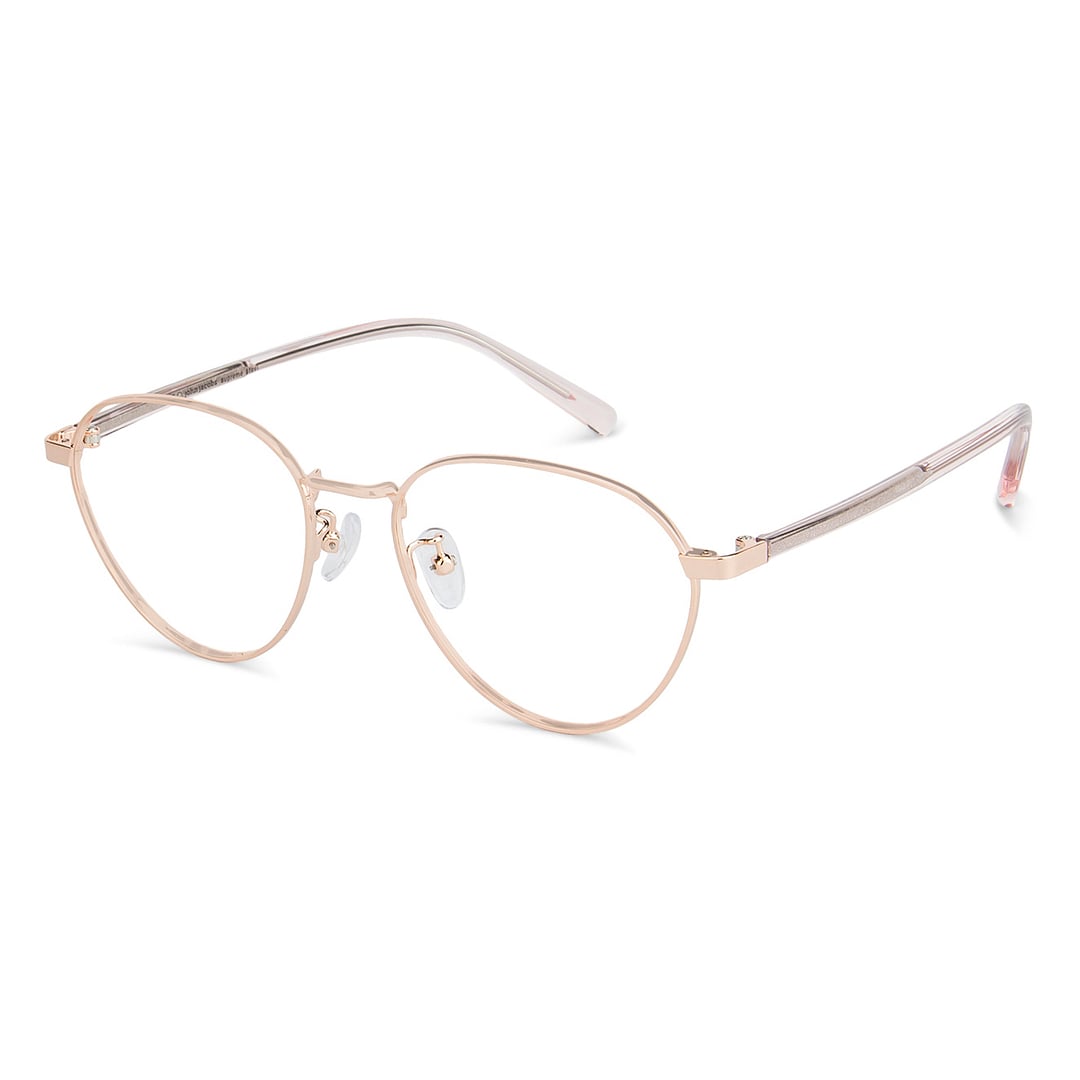 John Jacobs Online Rose Gold Full Rim Cat Eye right side