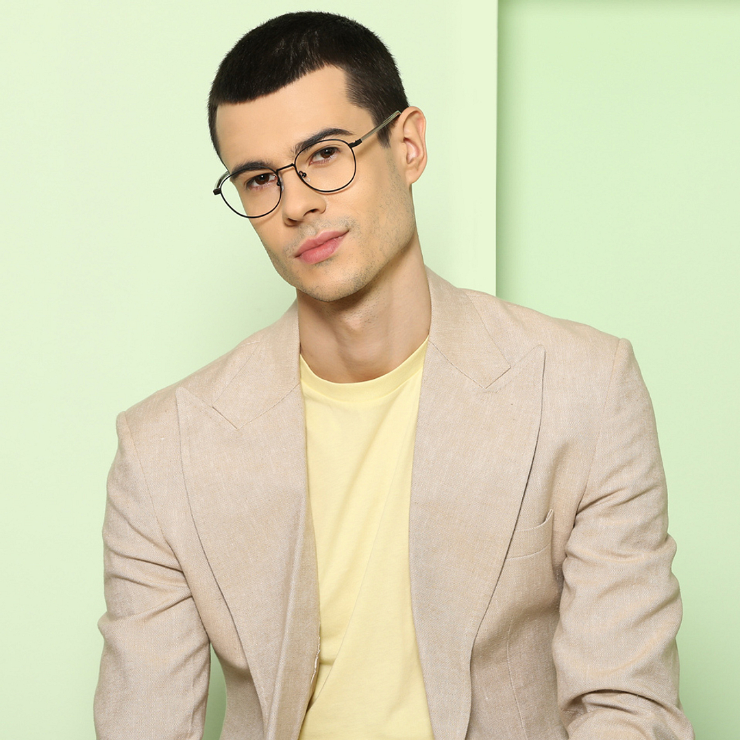 John Jacobs Online Black Full Rim Round left side