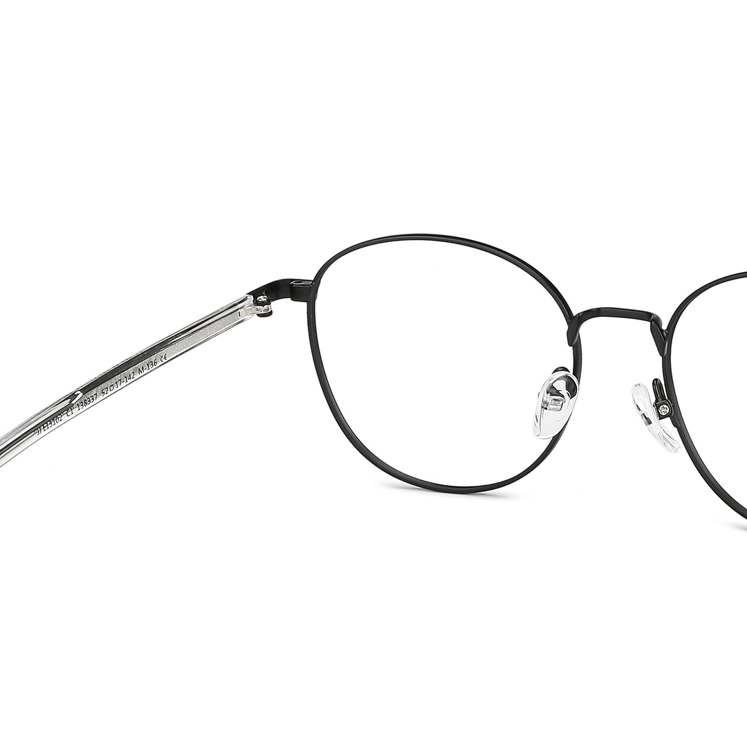 John Jacobs Online Black Full Rim Round right side