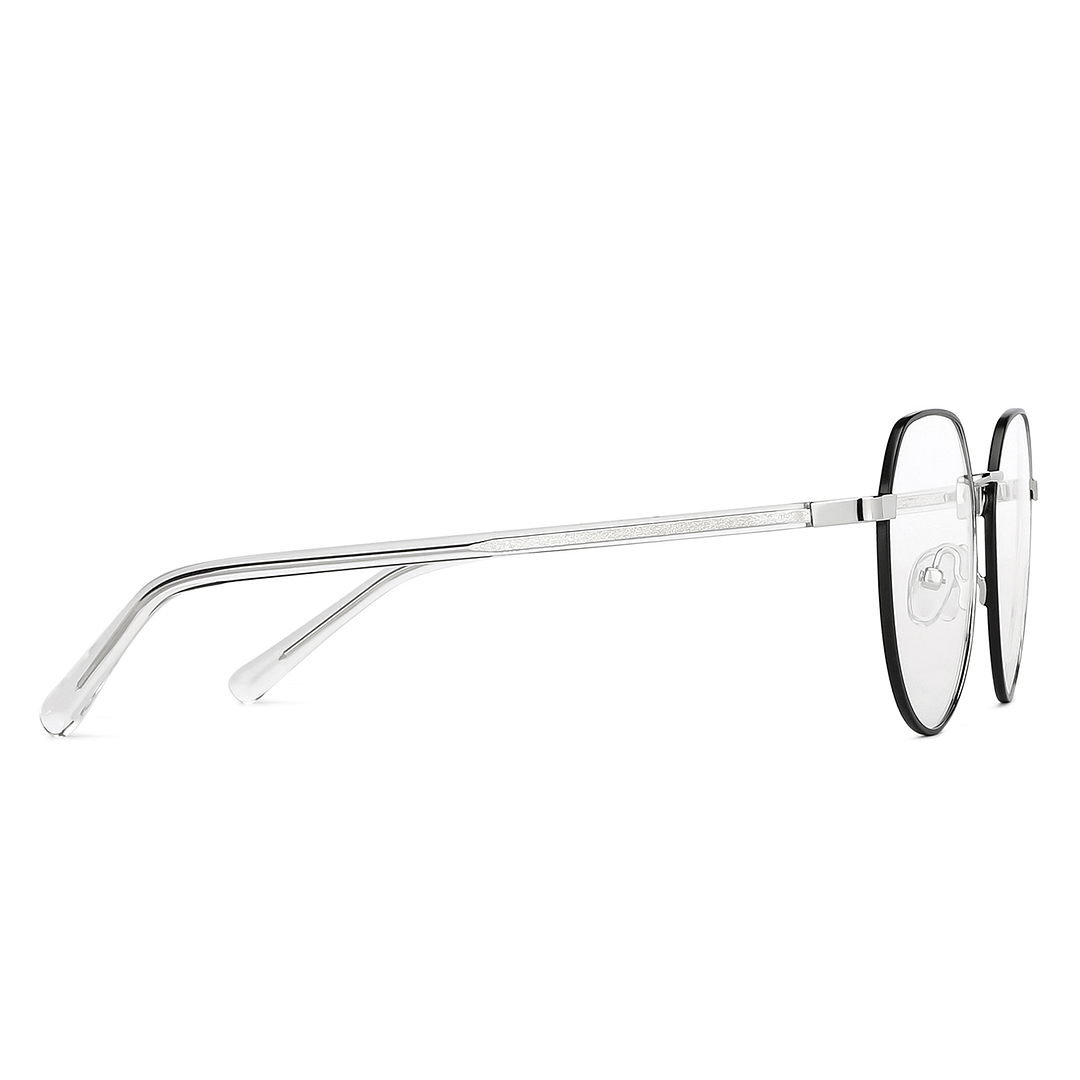 John Jacobs Online Black Full Rim Hexagonal left side