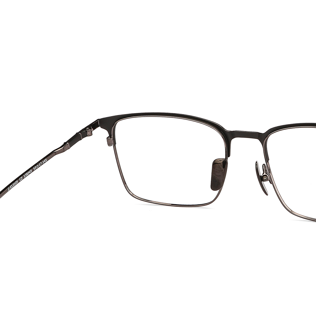 John Jacobs Online Black Full Rim Square right side