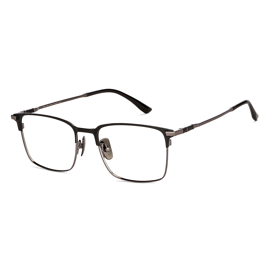 John Jacobs Online Black Full Rim Square right side