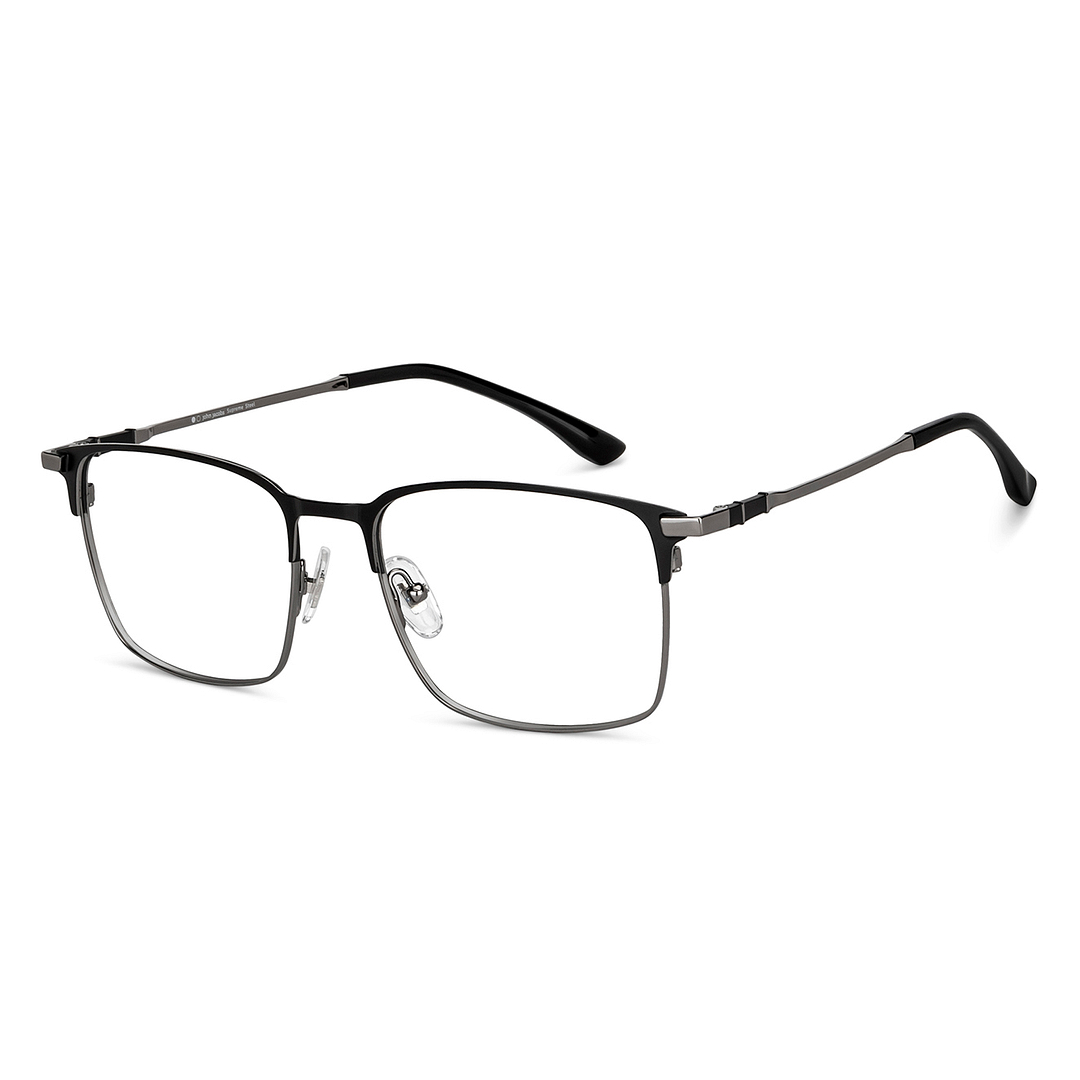 John Jacobs Online Dark Gunmetal Full Rim Square right side