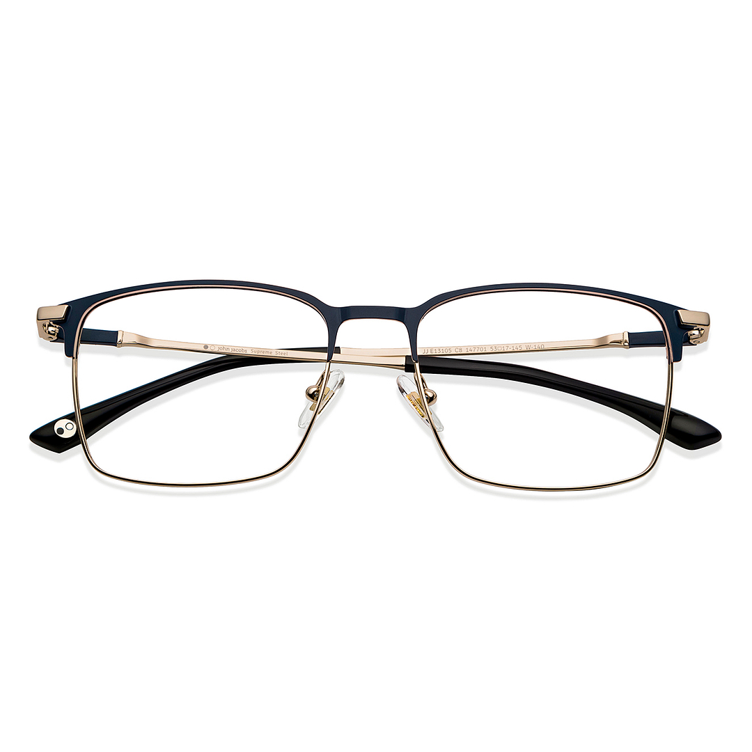 John Jacobs Online Sky Blue Full Rim Square left side