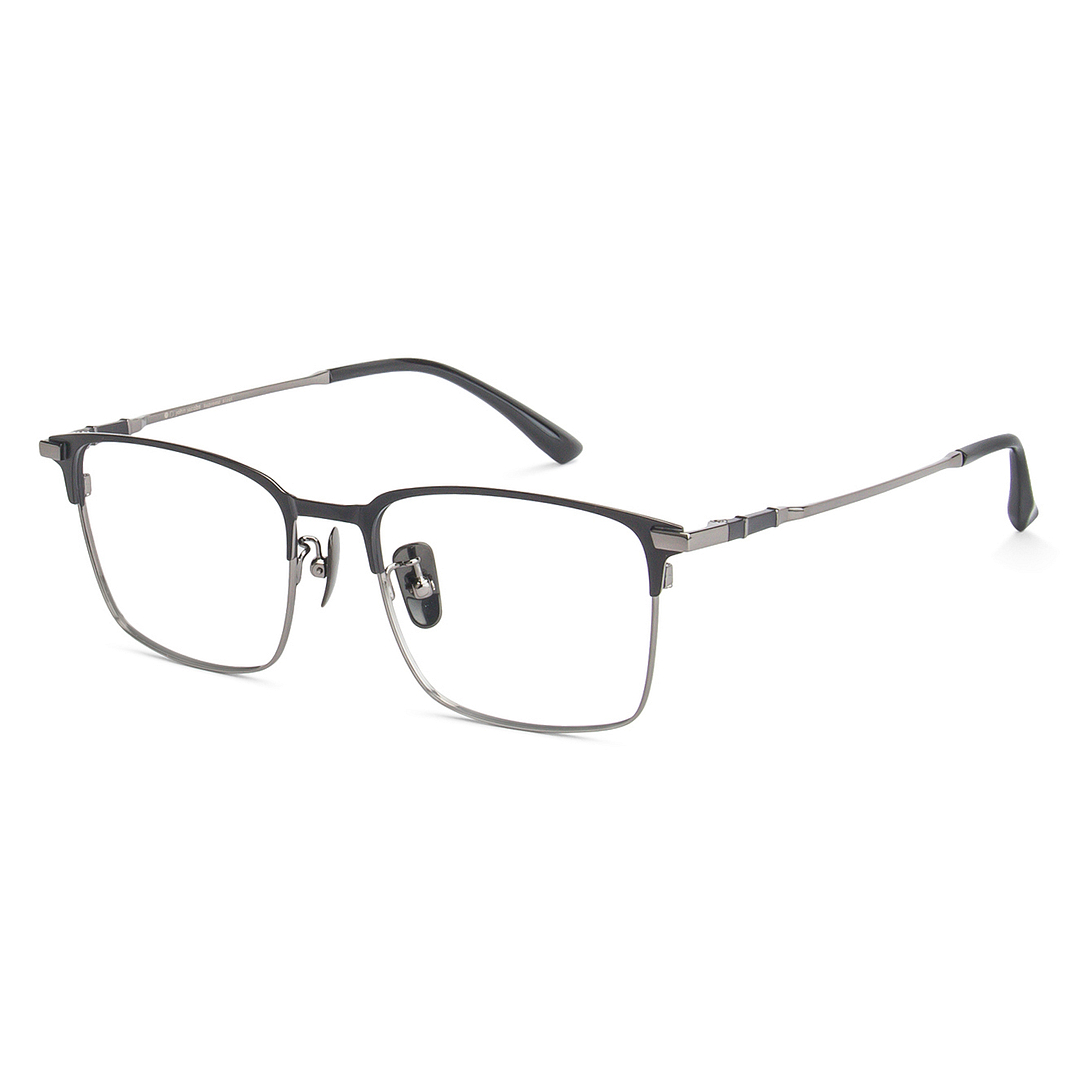 John Jacobs Online Dark Gunmetal Full Rim Square right side