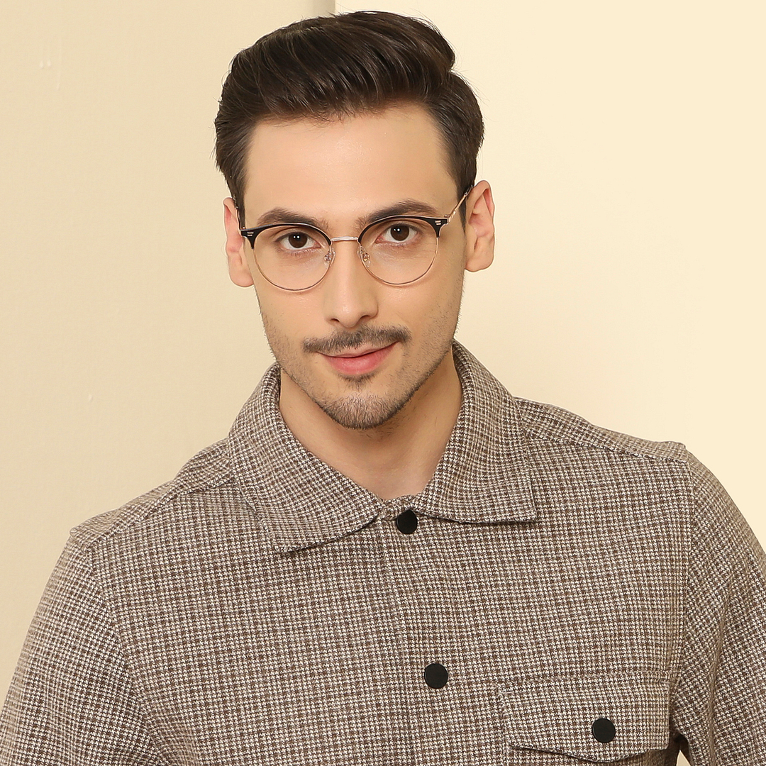 John Jacobs Online Gold Full Rim Round right side