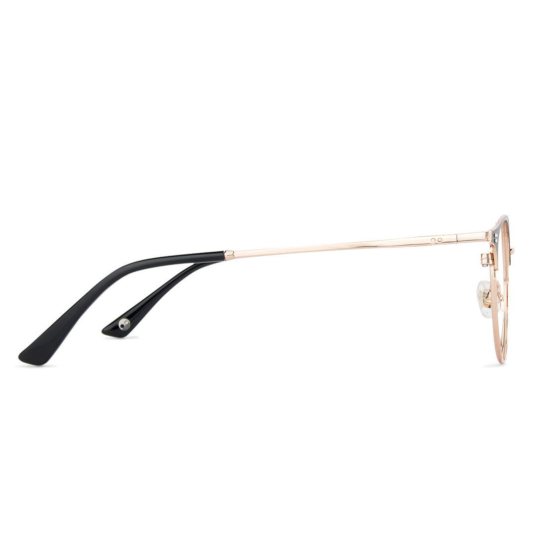John Jacobs Online Gold Full Rim Round left side