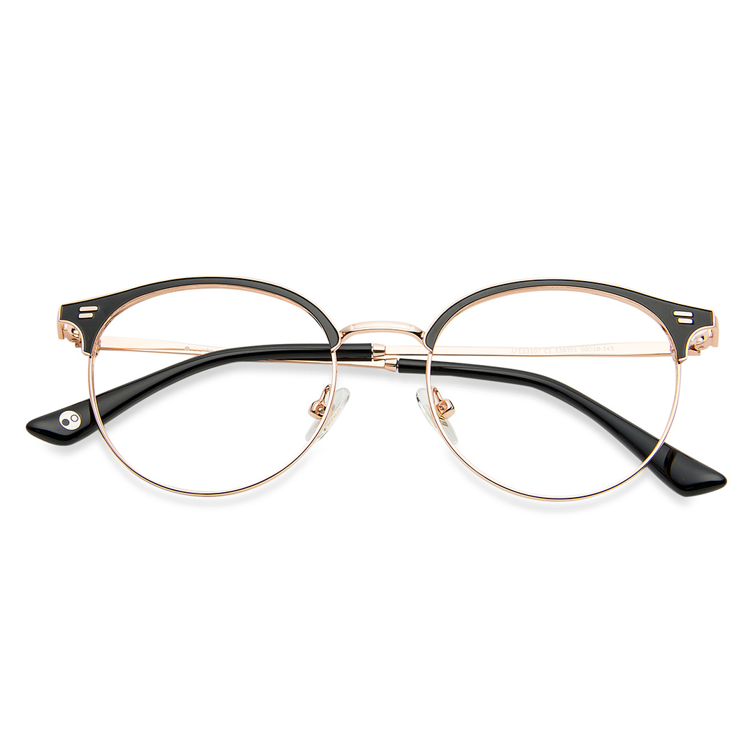 John Jacobs Online Gold Full Rim Round left side