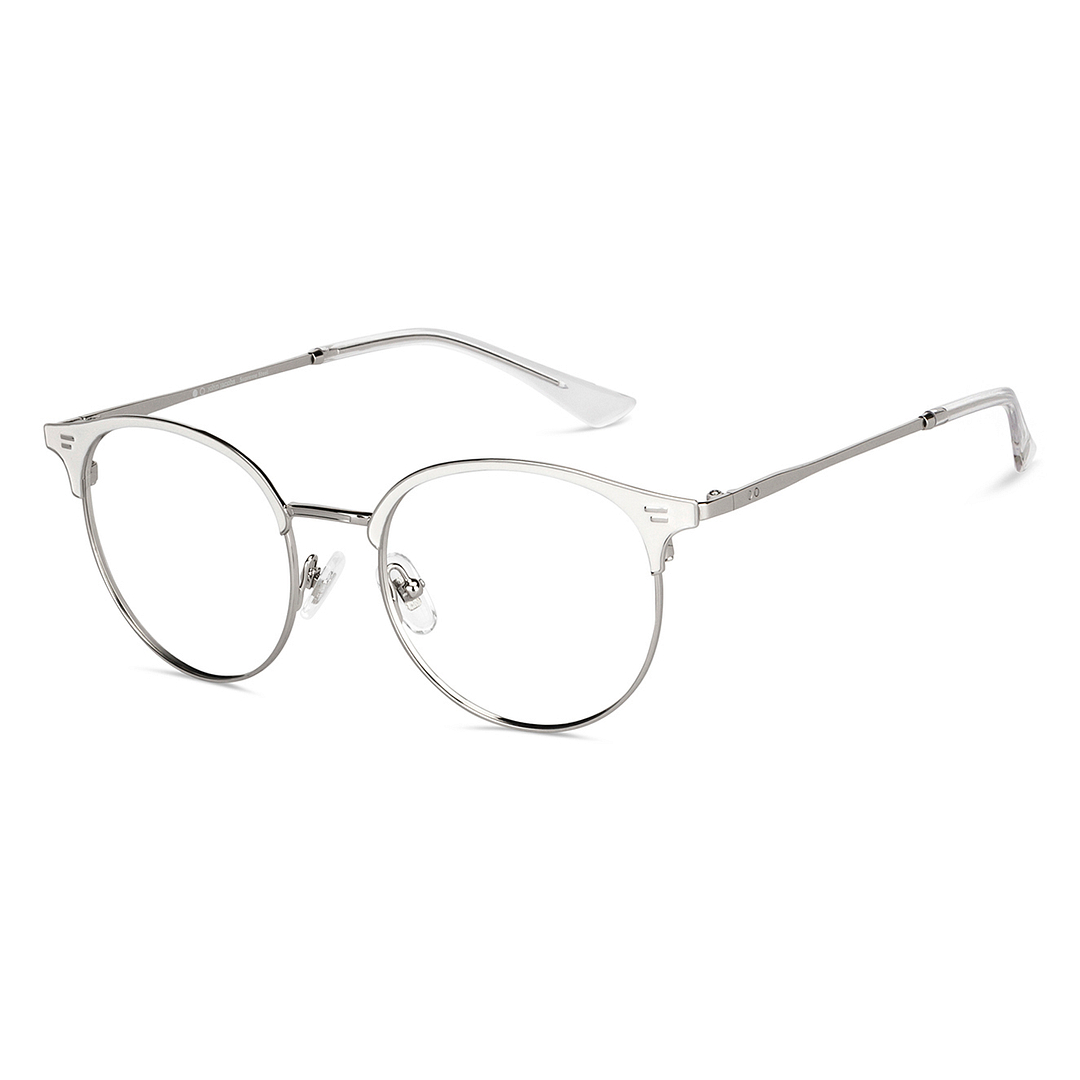 John Jacobs Online Silver Full Rim Cat Eye left side