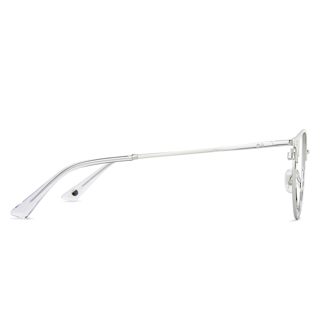 John Jacobs Online Silver Full Rim Cat Eye left side