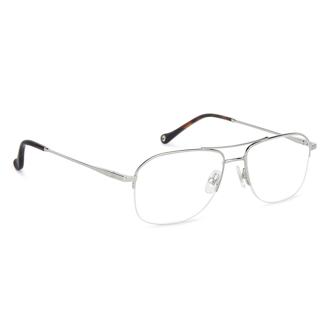 John Jacobs Online Silver Half Rim Square right side