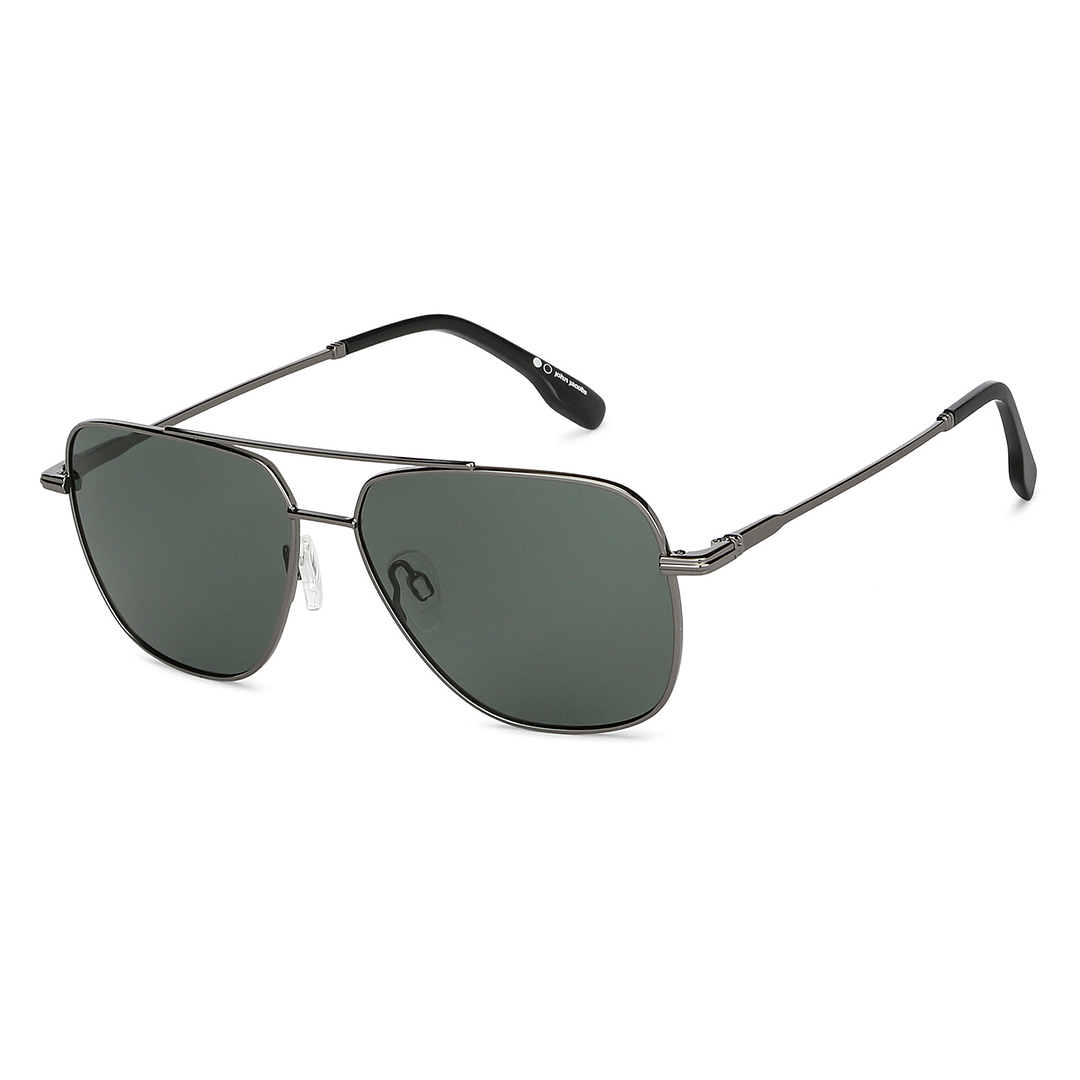 Buy Gunmetal Black Full Rim Aviator John Jacobs JJ Tints JJ S13145