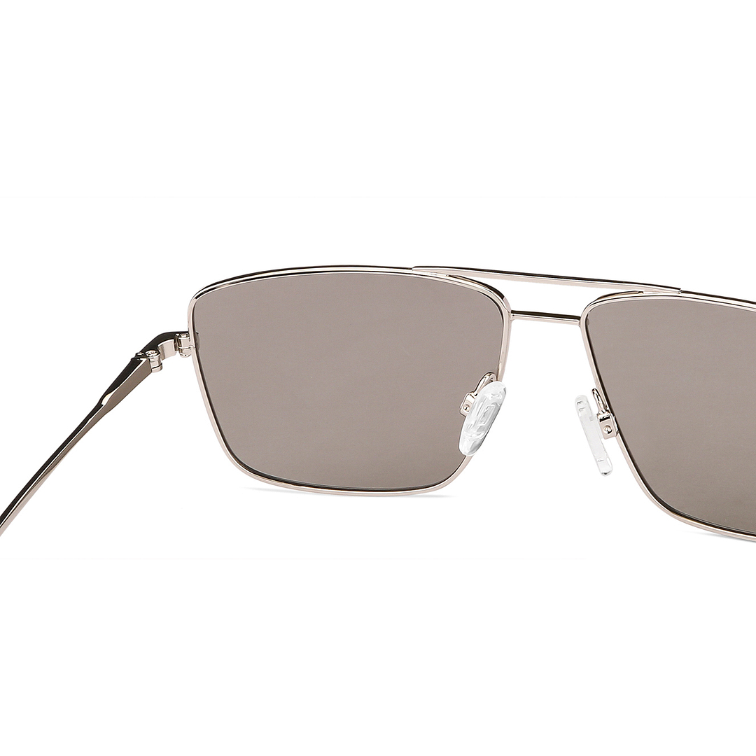 John Jacobs Silver Full Rim Square right side