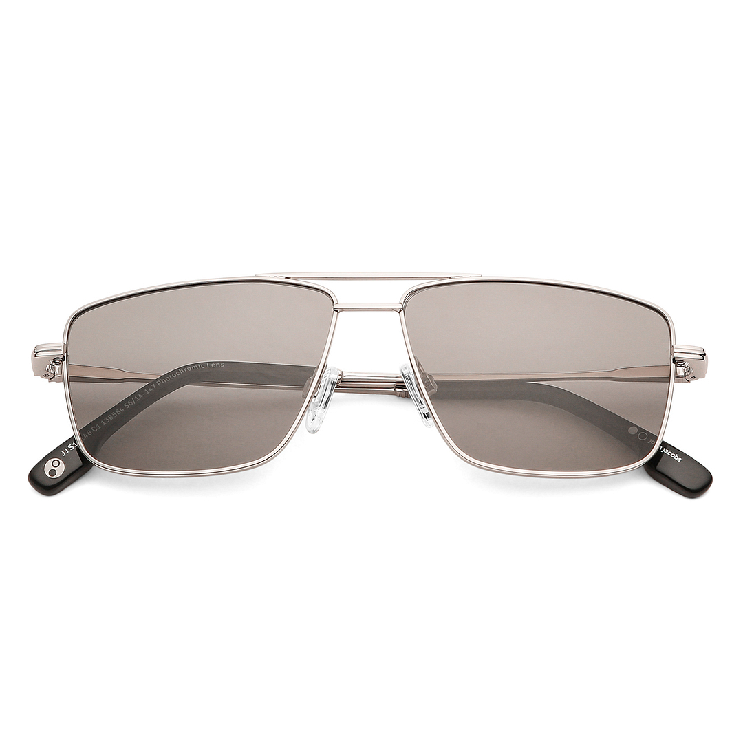 John Jacobs Silver Full Rim Square right side