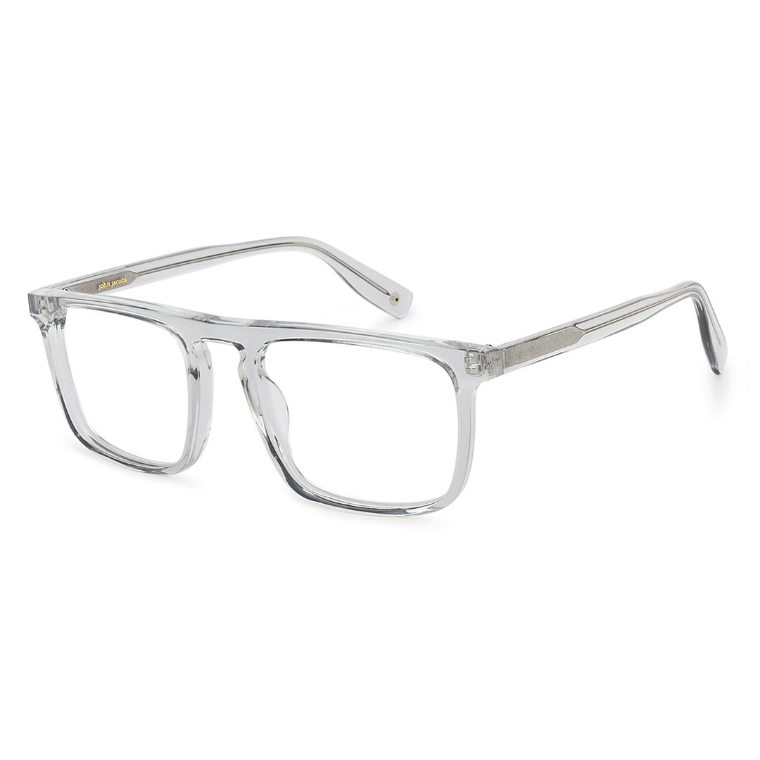 John Jacobs Crystal Transparent Full Rim Square right side