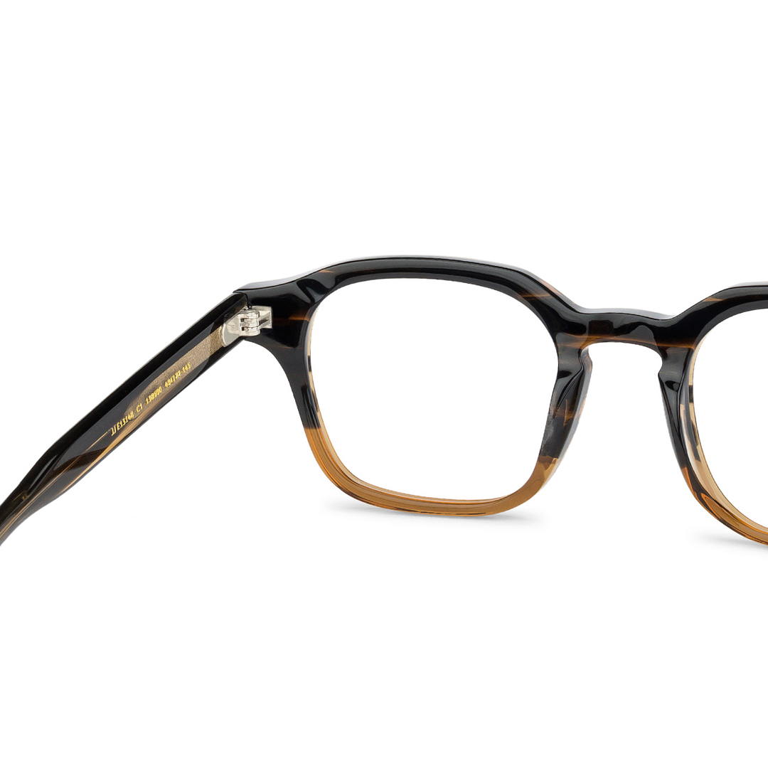 John Jacobs Online Dark Brown Full Rim Square right side