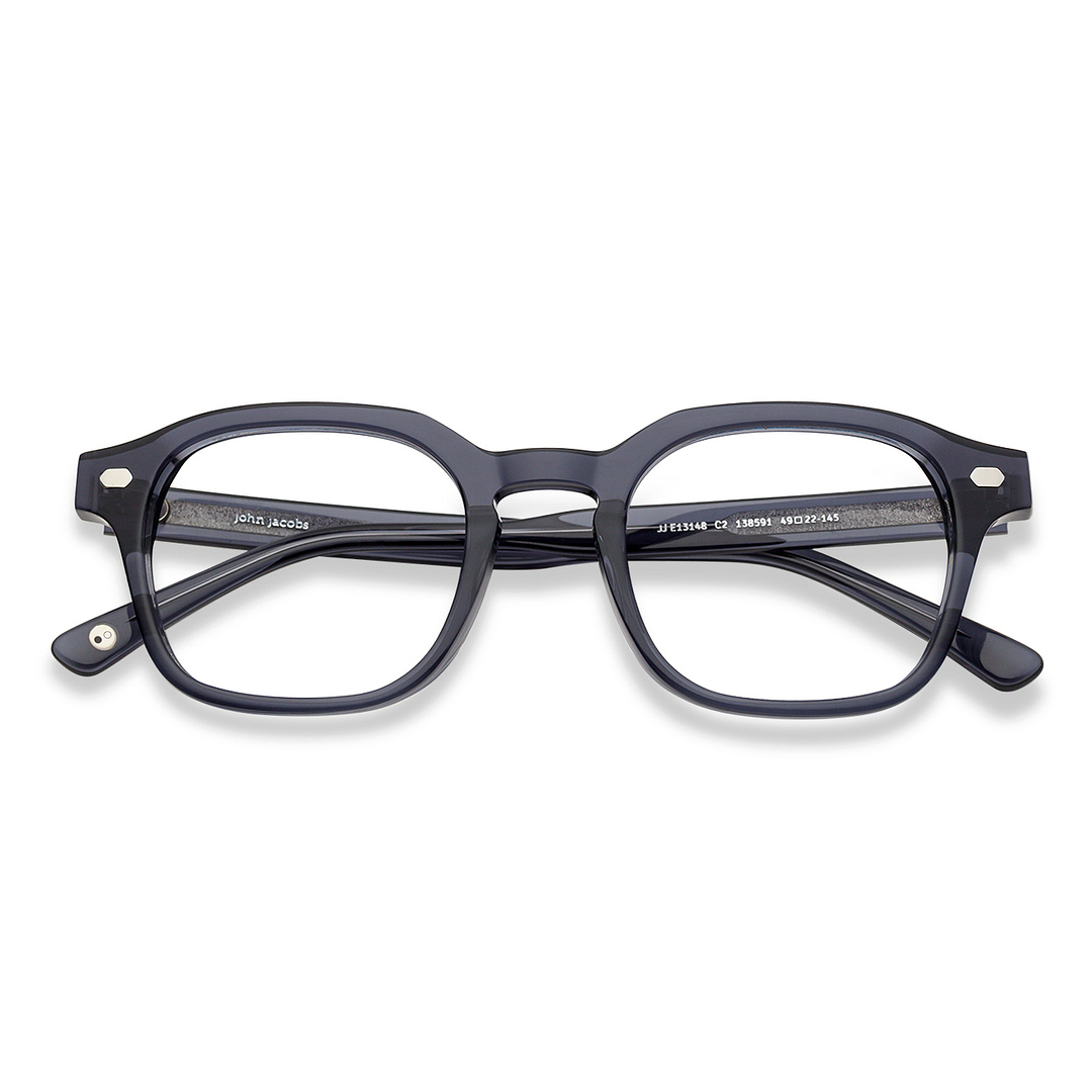 John Jacobs Online Sky Blue Full Rim Square left side