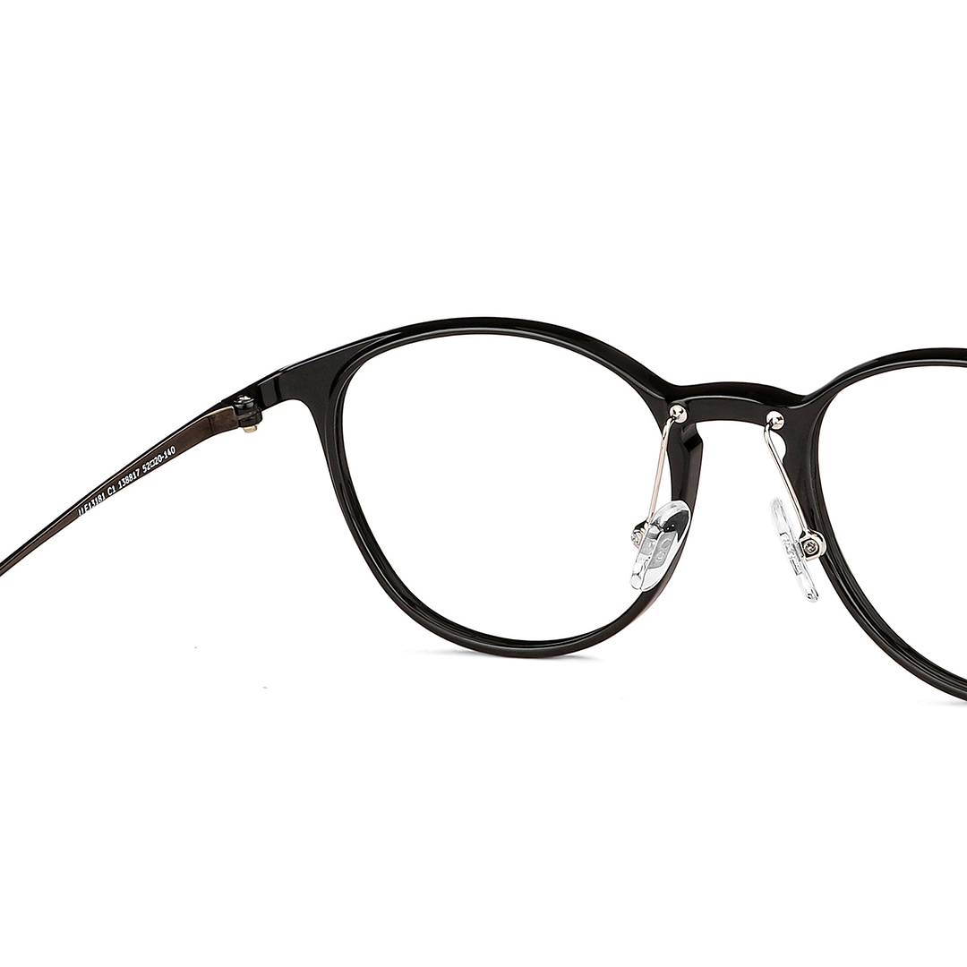 John Jacobs Online Black Full Rim Round right side