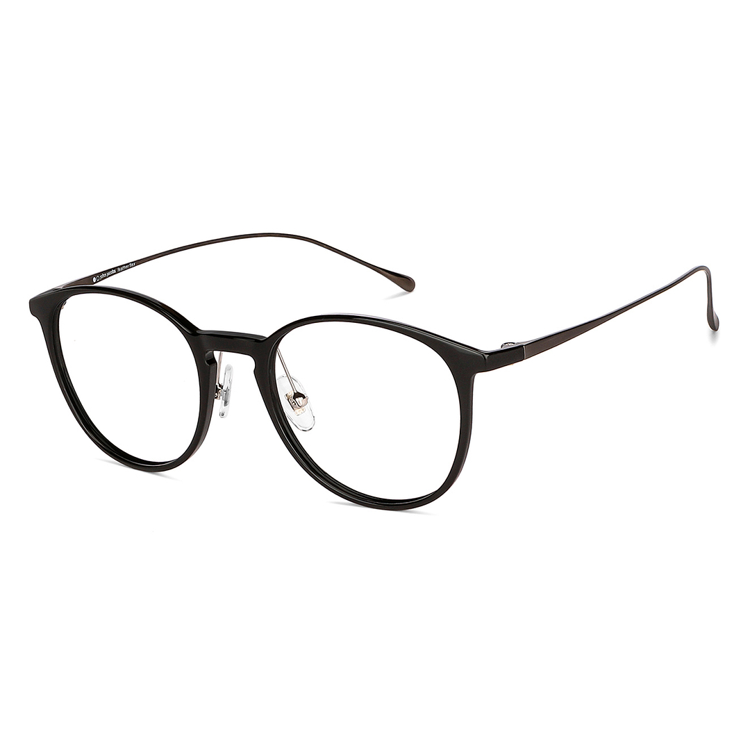 John Jacobs Online Black Full Rim Round right side