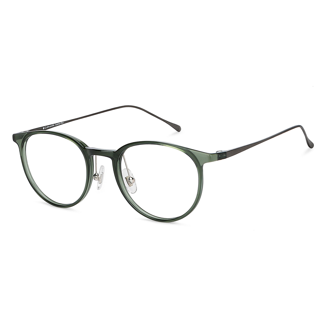 John Jacobs Bottle Green Full Rim Round right side