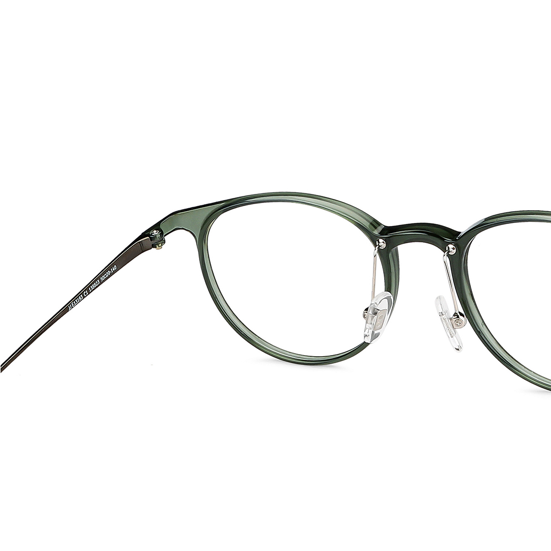 John Jacobs Bottle Green Full Rim Round right side