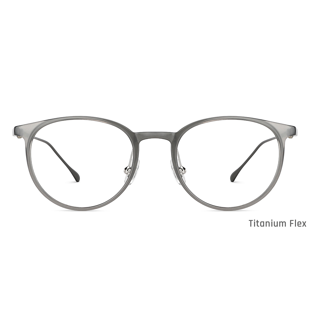 John Jacobs Gray Full Rim Round left side