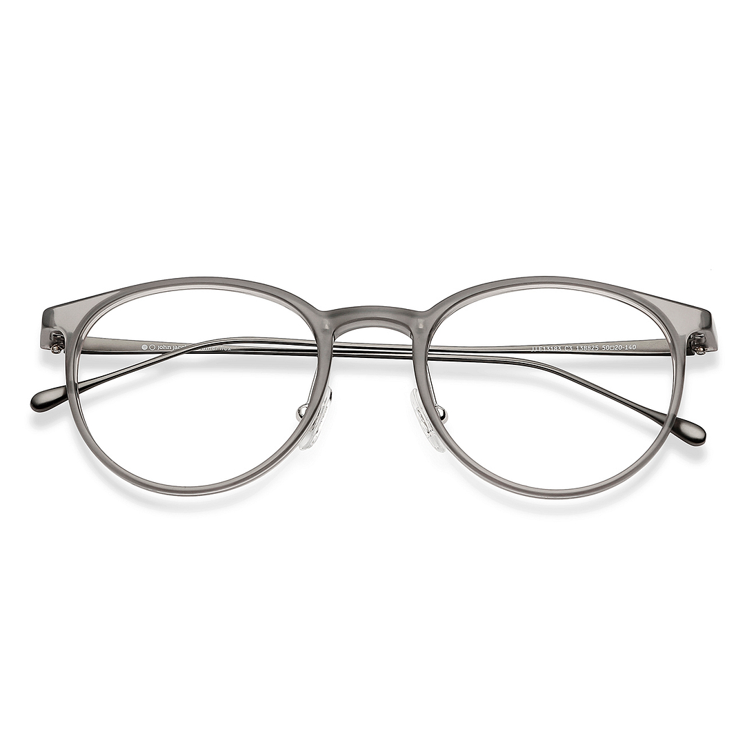 John Jacobs Gray Full Rim Round left side