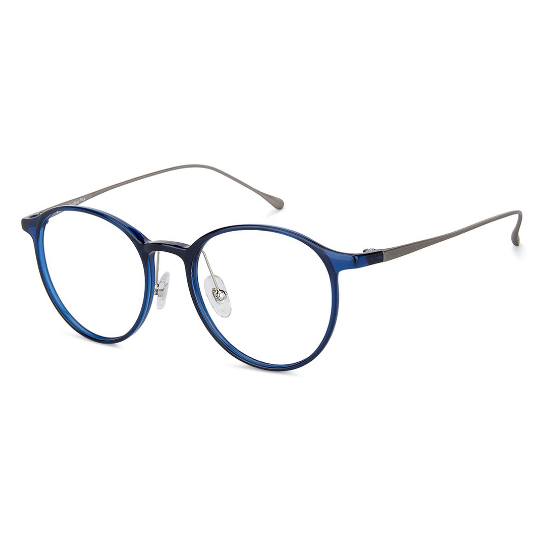 John Jacobs Online Sky Blue Full Rim Round right side