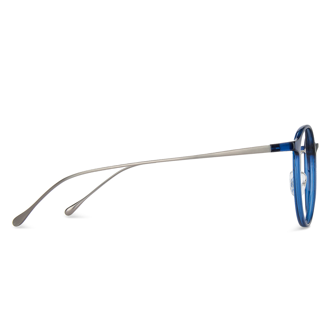 John Jacobs Online Sky Blue Full Rim Round left side