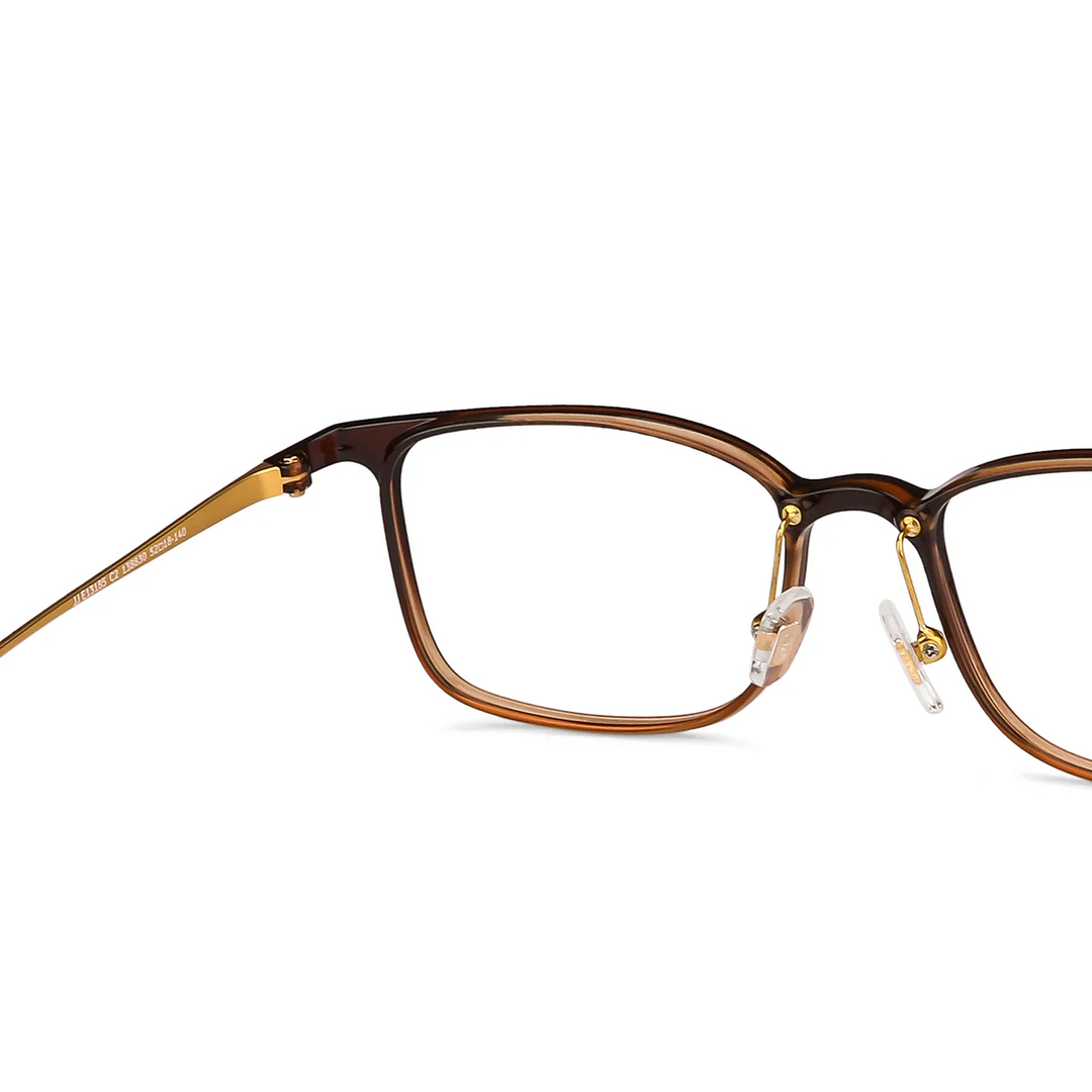 John Jacobs Online Dark Brown Full Rim Rectangle right side