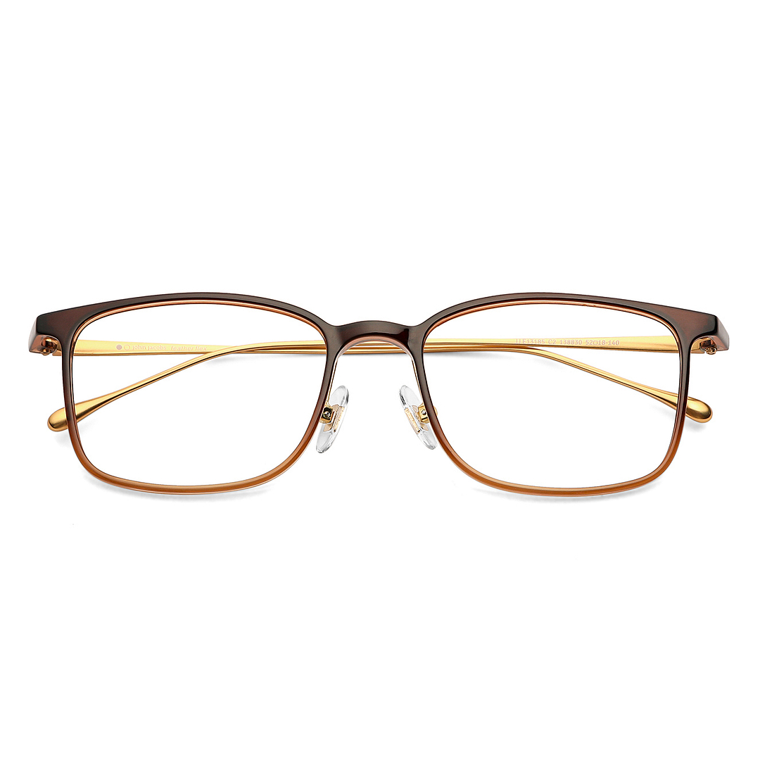 John Jacobs Online Dark Brown Full Rim Rectangle left side