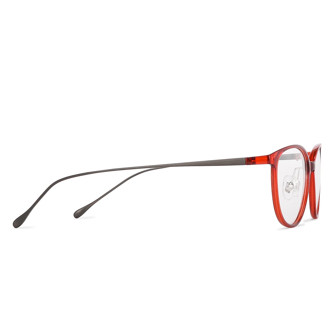 John Jacobs Online Red Full Rim Rectangle left side