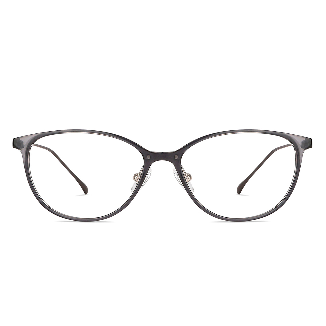 John Jacobs Dark Gray Full Rim Cat Eye left side