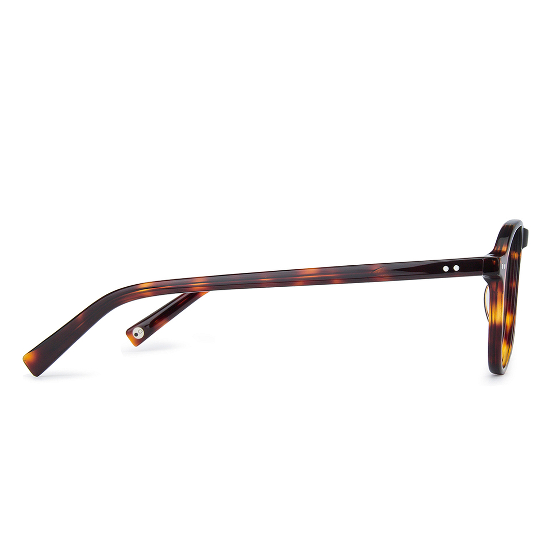 John Jacobs Online Light Brown Full Rim Aviator left side