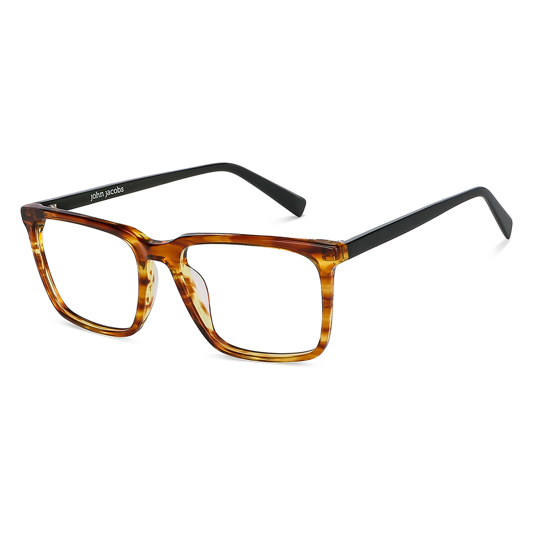 John Jacobs Online Light Brown Full Rim Square right side